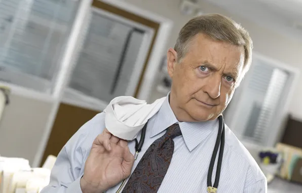 Взгляд, поза, сериал, больница, Scrubs, врач, Клиника, Ken Jenkins