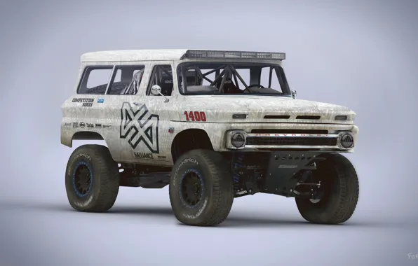 Картинка 1965 Chevrolet Suburban, Red White and Blue, trophy rat clean