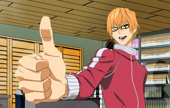 Аниме, арт, парень, Bakuman, Бакуман
