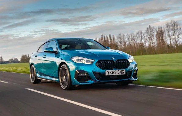 Скорость, BMW, Gran Coupe, UK-spec, 2-Series, M Sport, 2020, 218i