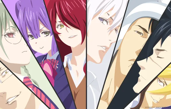 Коллаж, аниме, персонажи, Shokugeki No Soma