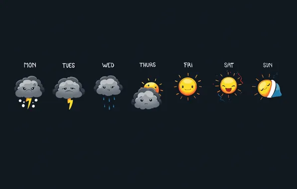 Солнце, Облака, Грусть, Стиль, Тучи, Молнии, Clouds, Арт