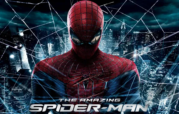Картинка city, web, новый человек паук, the amazing spider man
