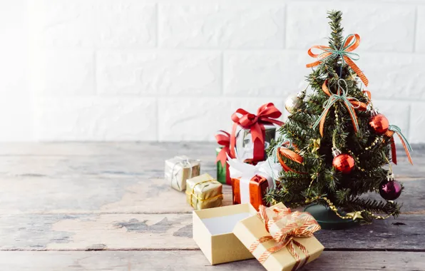 Картинка украшения, елка, Новый Год, Рождество, подарки, Christmas, wood, tree