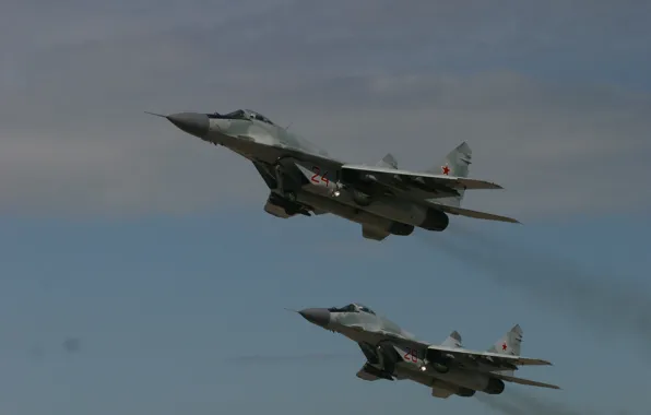 Картинка полёт, МиГ-29, ВВС России, MiG-29/35 Fulcrum, фронтовой истребитель