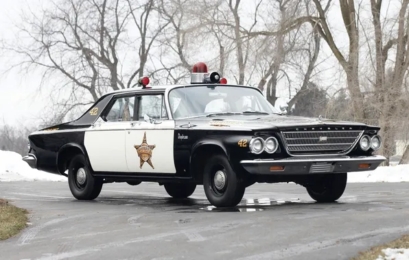 Картинка Chrysler, Police, Cruiser, Newport, 1963 год