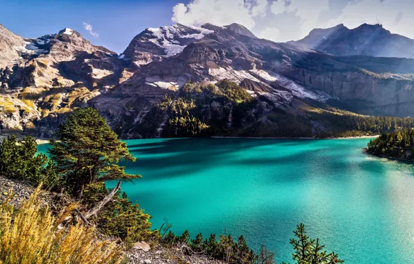 Картинка пейзаж, горы, озеро
