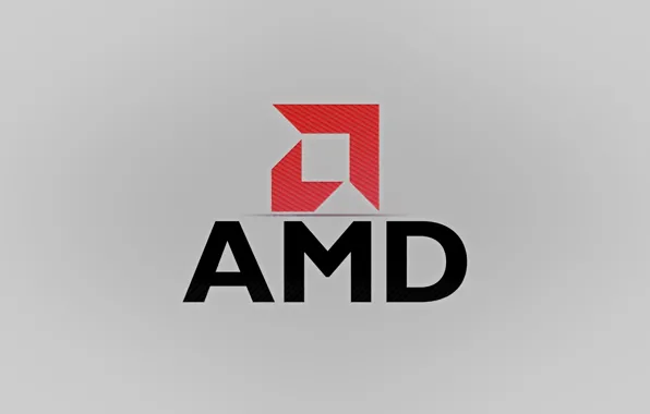 Картинка красный, серый, фон, логотип, AMD