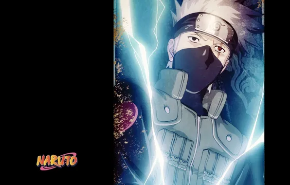 Молния, Naruto, жилет, ninja, Hatake Kakashi, Naruto Shippuden, Наруто Ураганные хроники, щрам