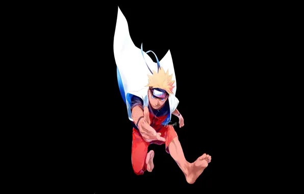 Парень, плащ, Наруто, Naruto, Наруто Узумаки