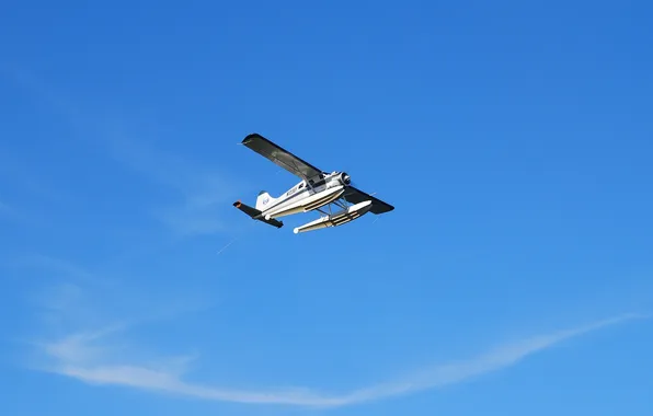 Картинка небо, самолёт, многоцелевой, одномоторный, лёгкий, DHC-2 Beaver