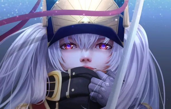 Game, anime, chibi, asian, warrior, japanese, gloves, oriental