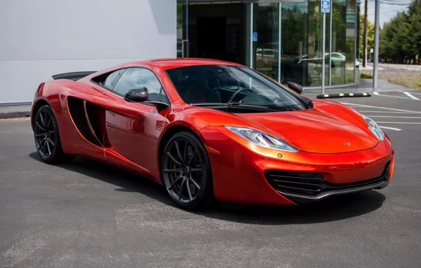 Картинка McLaren, Orange, MP4-12C, Volcano