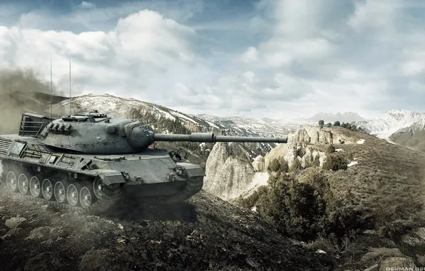 Картинка Германия, WoT, World of Tanks, Мир Танков, Wargaming Net, Leopard I, Немецкий Танк