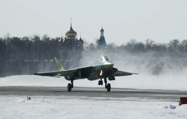Самолет, истребитель, сухой, Т-50, ВВС РФ
