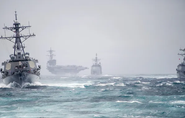 Картинка Carrier Strike Group, ATLANTIC OCEAN, George H.W. Bush