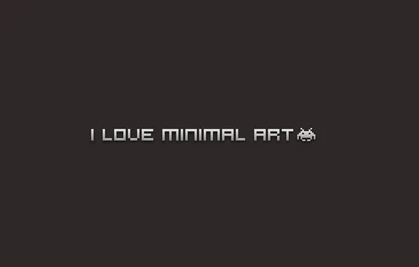 Minimal, love, art, я люблю, минимлизм