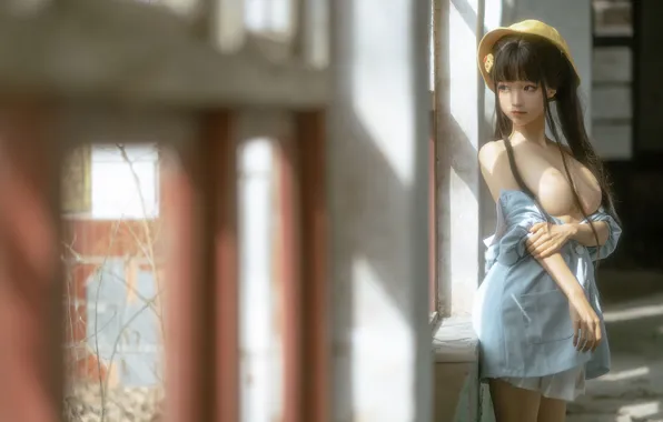 Asian, loli face and big boobs, chun momo, asian Girl