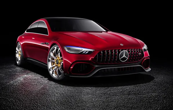 Concept, концепт, Mercedes, черный фон, мерседес, GT-Class