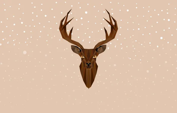 Олень, Новый Год, Рождество, Christmas, New Year, Xmas, deer, Merry