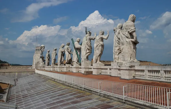 Saint, Europe, Rome, Building, Travel, Visit, Panorama, Europa