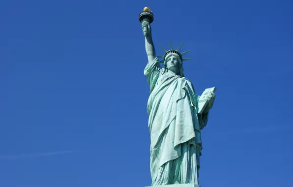 Небо, Нью-Йорк, США, Статуя Свободы