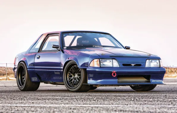 Mustang, Blue, Racing