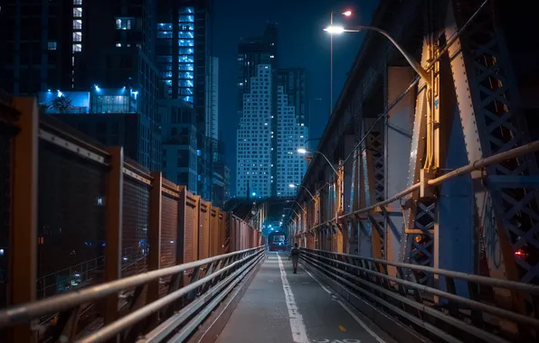 Ночь, город, New York