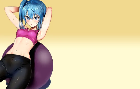 Kawaii, girl, sexy, anime, pretty, exercise, babe, cute