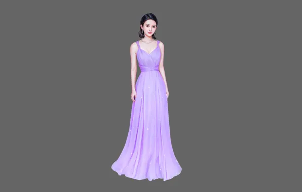 Girl, Sexy, Art, Brunette, Asian, Style, Minimalism, Dress