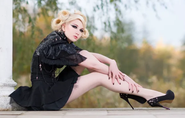 Legs, Model, Beauty, Vintage, Blonde, Outside, Maria Amanda Schaub