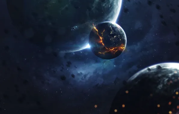 Звезды, Планета, Космос, Туманность, Звезда, Планеты, Planets, Star