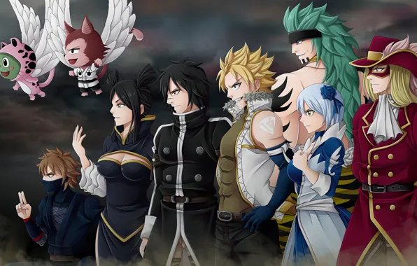 Аниме, арт, персонажи, Fairy Tail, Хвост феи, by celestialrayna