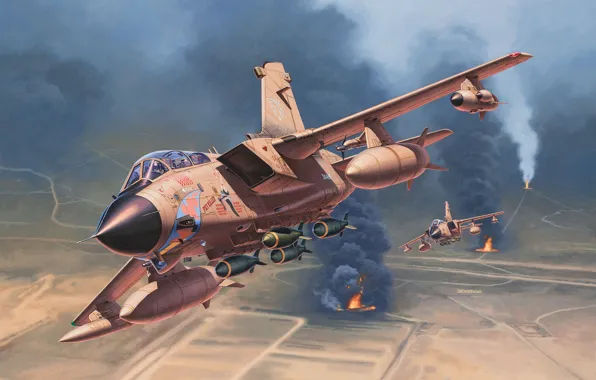 Картинка Великобритания, истребитель-бомбардировщик, истребитель-перехватчик, Panavia Tornado, Raf, Tornado GR Mk.1, GR.1, Tornado GR1