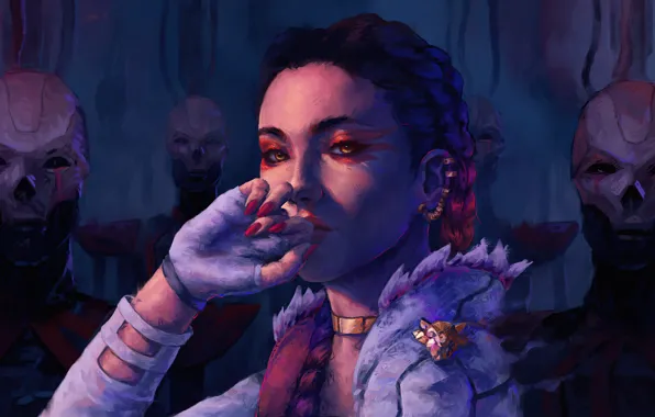 Apex, game art, apex legends, loba, loba apex legends, apex legends art, apex art