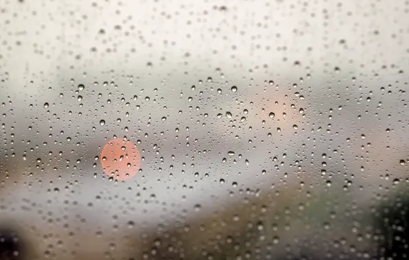 Стекло, капли, окно, Дождь