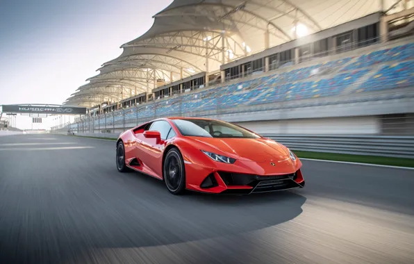 Скорость, суперкар, Evo, Huracan, 2019, Lamborghini Huracan Evo