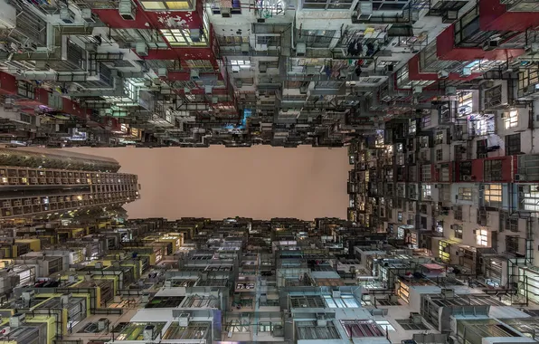 Картинка город, дом, Hong Kong