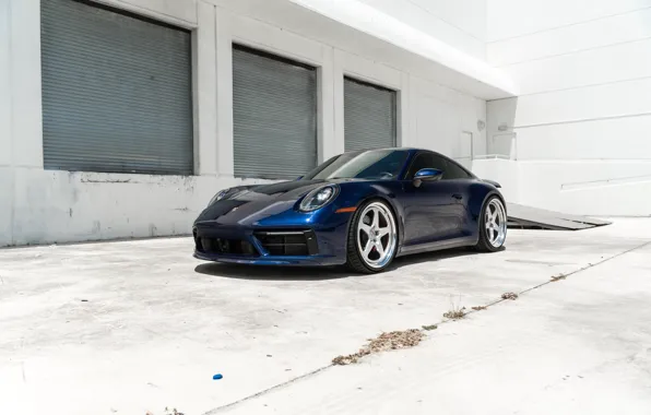 Porsche, Blue, Porsche 911, Side, Sportcar