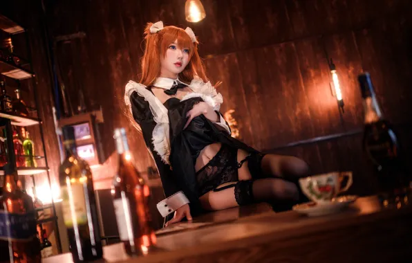 Картинка Asian, Asuka Langley Soryu, model, women, redhead, cosplay, women indoors, Feng Yakazeki