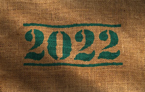 Картинка праздник, новый год, цифры, Happy New Year, мешковина, с новым годом, 2022, Feliz Ano Nuevo