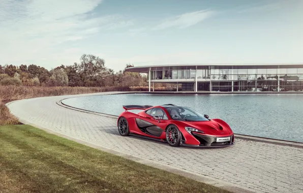 Картинка McLaren, MSO, Red, Hypercar, Sun, Supercar, Exotic, Front