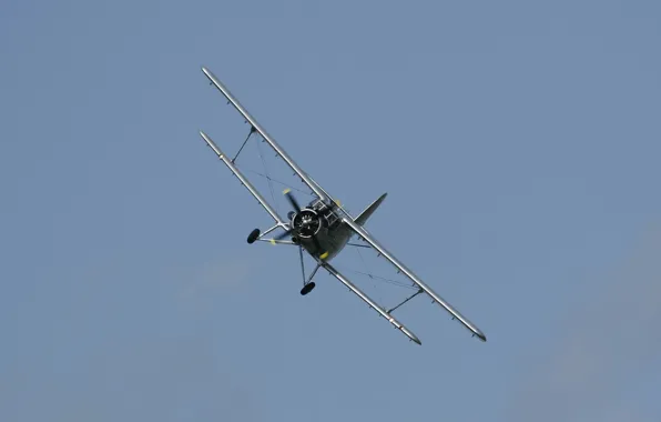 Картинка небо, полёт, самолёт, многоцелевой, биплан, лёгкий, Antonov AN-2