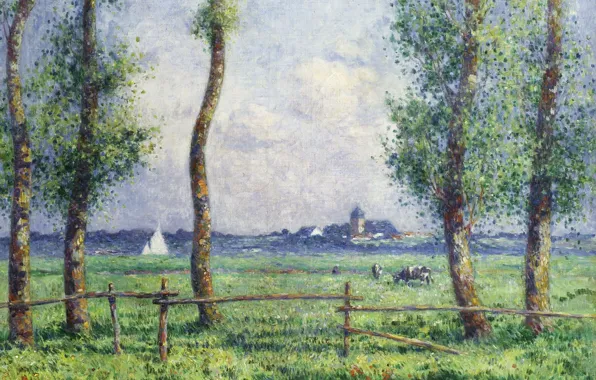 Природа, картина, Ferdinand du Puigaudeau, Фердинанд дю Пюигадо, Пейзаж на Морском Берегу