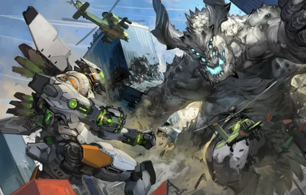 Робот, Pacific Rim, Тихоокеанский рубеж, Кайдзю