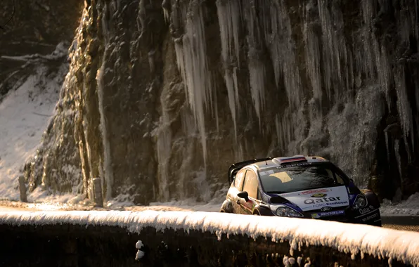 Дорога, горы, фон, гонки, автомобиль, WRC, Rally, Ford Fiesta