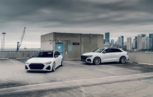 Картинка Audi, White, RS6, VAG, RSQ8