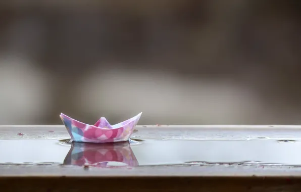 Макро, фон, Paper Boat