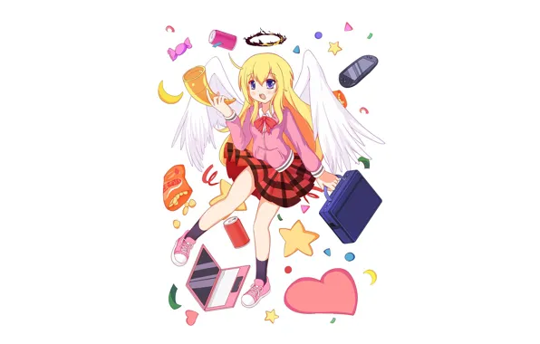 Kawaii, anime, angel, asian, cute, japanese, Gabriel, tenshi