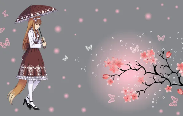 Холо, spice and wolf, Волчица и Пряности, Обои на Рабочий Стол